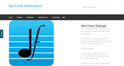 Desktop Screenshot of dontfret.com.au
