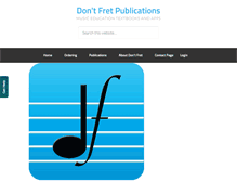 Tablet Screenshot of dontfret.com.au
